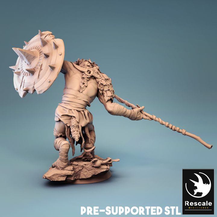 Humanoid Rat Guard Miniature | Medium | Rescale Miniatures | D&D DnD Pathfinder Miniature