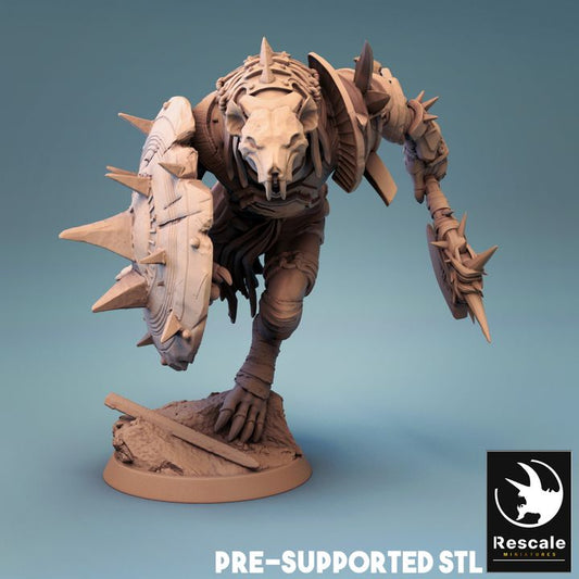 Humanoid Rat - Charging (25mm Base)