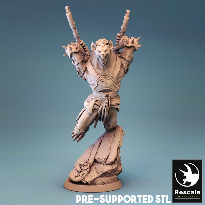 Humanoid Rat Rogue Stealth Urban | Medium | Rescale Miniatures | D&D DnD Pathfinder Miniature