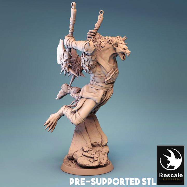 Humanoid Rat Rogue Stealth Urban | Medium | Rescale Miniatures | D&D DnD Pathfinder Miniature