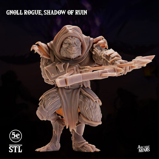 Gnoll Rogue Skyboard Stealth | Medium | Sordane Publishing | D&D DnD Pathfinder Miniature
