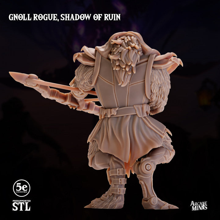 Gnoll Rogue Skyboard Stealth | Medium | Sordane Publishing | D&D DnD Pathfinder Miniature
