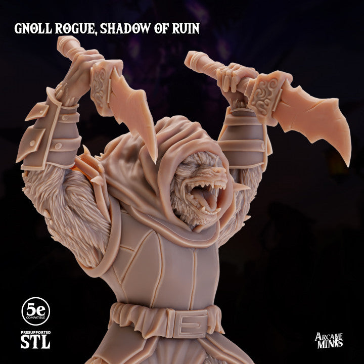 Gnoll Rogue Skyboard Stealth | Medium | Sordane Publishing | D&D DnD Pathfinder Miniature