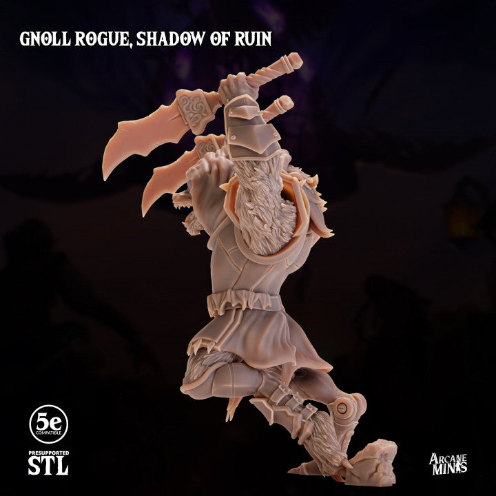 Gnoll Rogue Skyboard Stealth | Medium | Sordane Publishing | D&D DnD Pathfinder Miniature