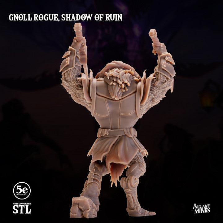 Gnoll Rogue Skyboard Stealth | Medium | Sordane Publishing | D&D DnD Pathfinder Miniature
