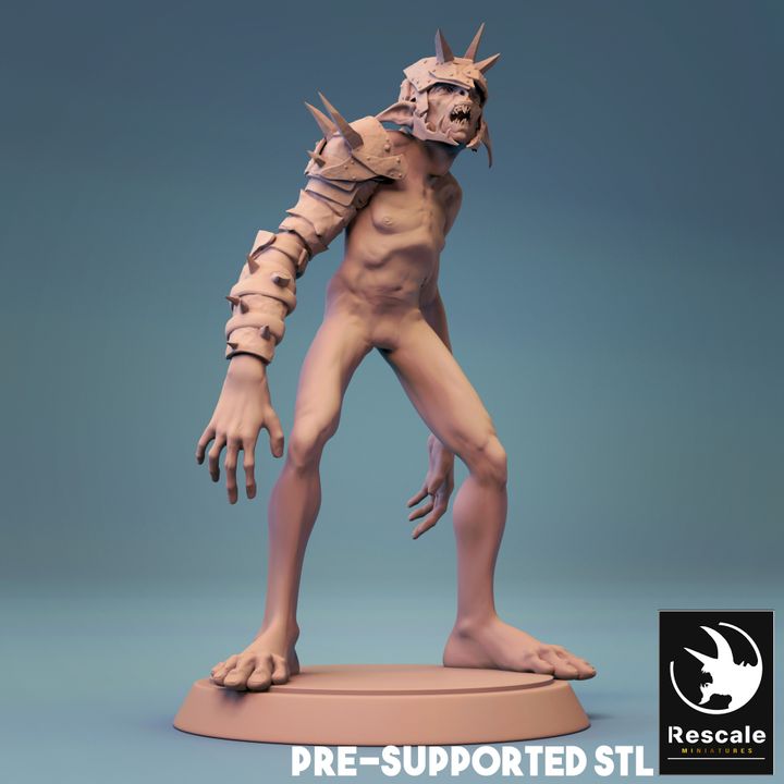 Goblin Brute Monster Humanoid | Medium | Rescale Miniatures | D&D DnD Pathfinder Miniature