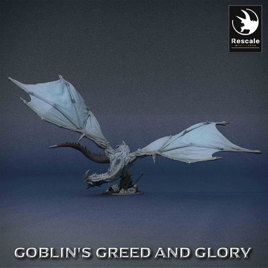 Green Dragon - Soaring (100mm Base)