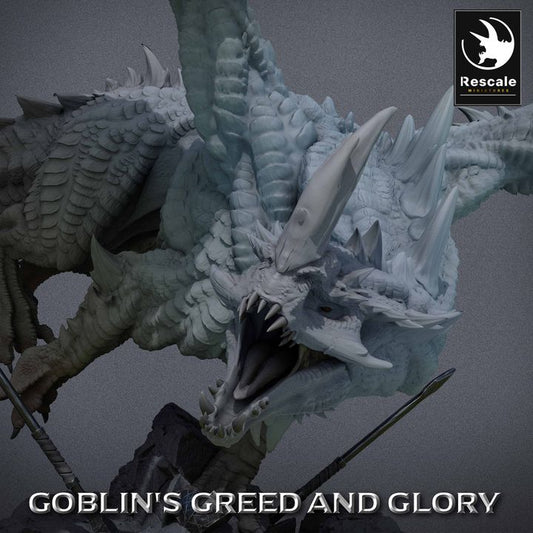 Green Dragon - Soaring (100mm Base)