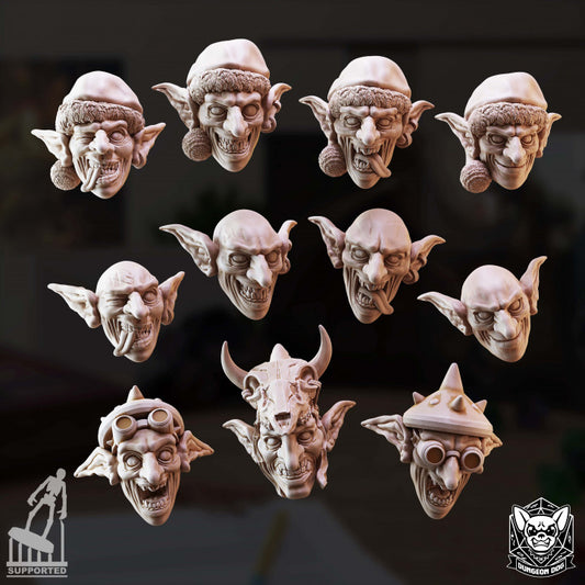 Goblin Head - Pendant (25mm Base)