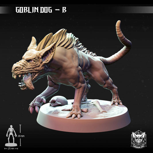 Goblin Dog - Snarling (25mm Base)