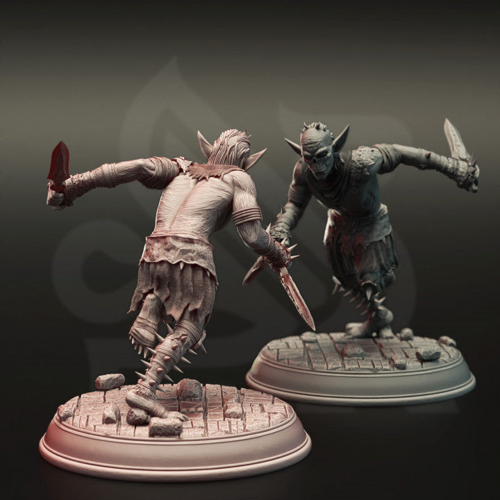 Goblin War Squad - Charging (25mm Base)