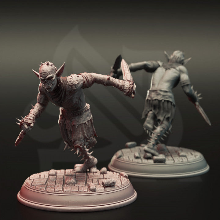 Goblin War Squad - Charging (25mm Base)