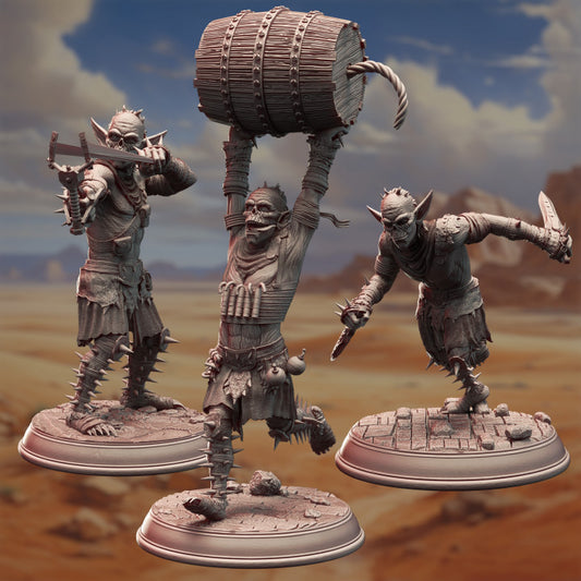 Goblin War Squad - Charging (25mm Base)