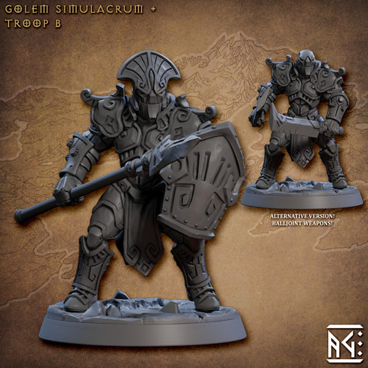 Golem Simulacrum Troop - Guard (50mm Base)