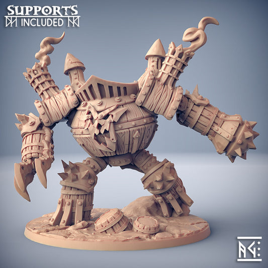 Sparksoot Scrap Golem - Intimidating (100mm Base)