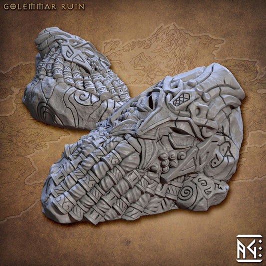 Golemmar Ruin - Ancient (75mm Base)