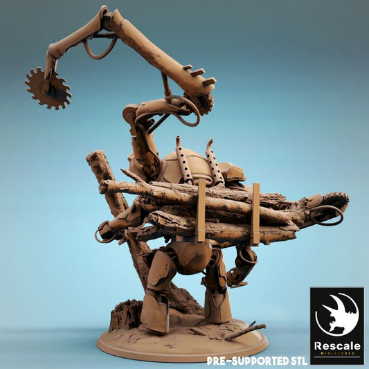 Mechanical Golem Construct | Gargantuan | Rescale Miniatures | D&D DnD Pathfinder Miniature