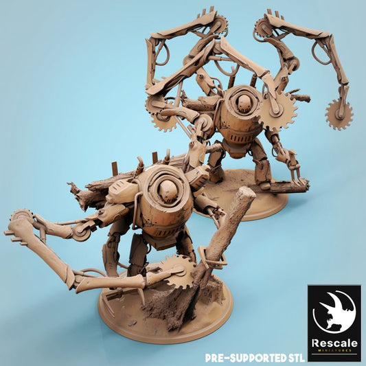 Mechanical Golem Construct | Gargantuan | Rescale Miniatures | D&D DnD Pathfinder Miniature