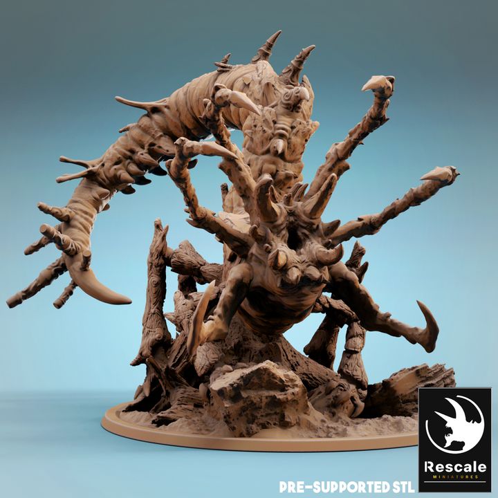 Great Furor Scorpion Worm Monstrosity | Colossal | Rescale Miniatures | D&D DnD Pathfinder Miniature