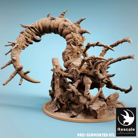 Great Furor Scorpion Worm Monstrosity | Colossal | Rescale Miniatures | D&D DnD Pathfinder Miniature