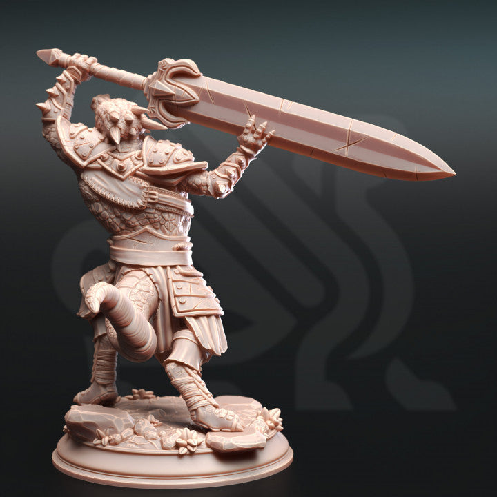 Kobold Warrior Reptilian Fighter Miniatures | Medium | DM Stash | D&D DnD Pathfinder Miniature