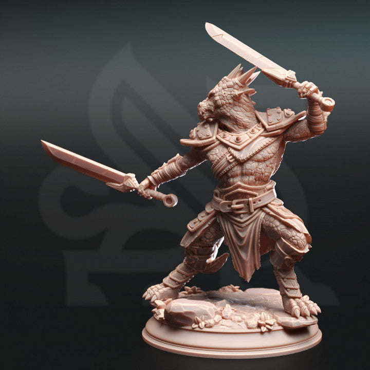 Kobold Warrior Reptilian Fighter Miniatures | Medium | DM Stash | D&D DnD Pathfinder Miniature