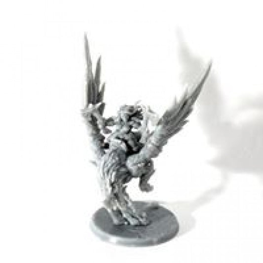 Helga on Gryphon - Mounted (75mm Base)
