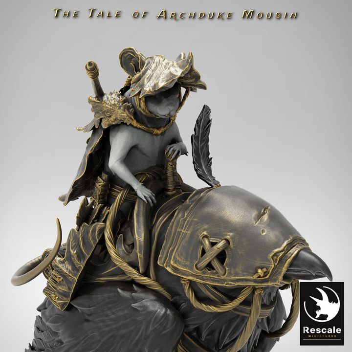 Magpie Bird Steed Miniature | Large | Rescale Miniatures | D&D DnD Pathfinder