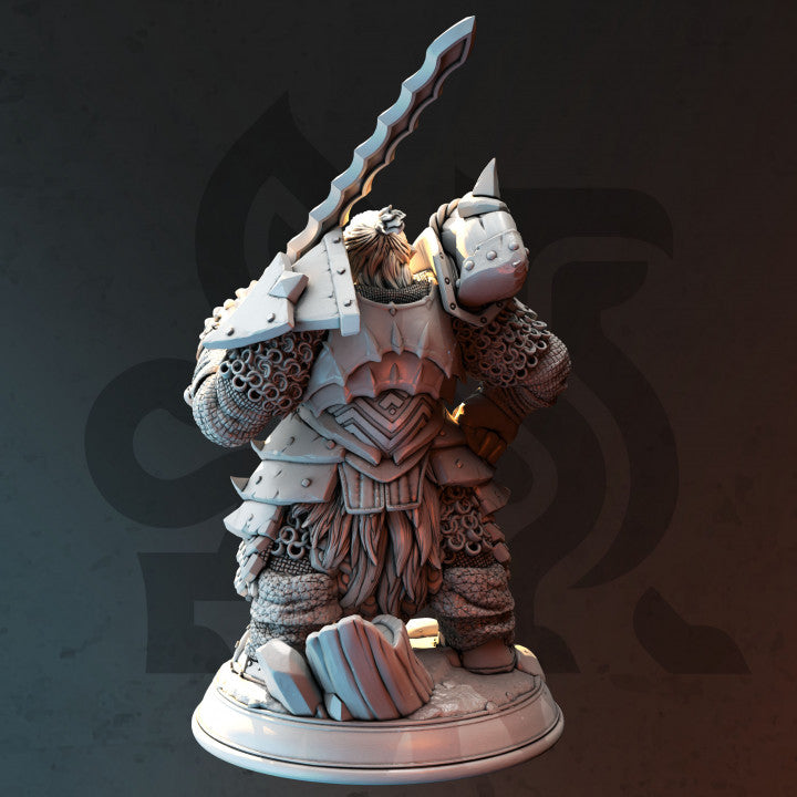 Dwarf Paladin Warrior Hunter | Medium | DM Stash | D&D DnD Pathfinder Miniature