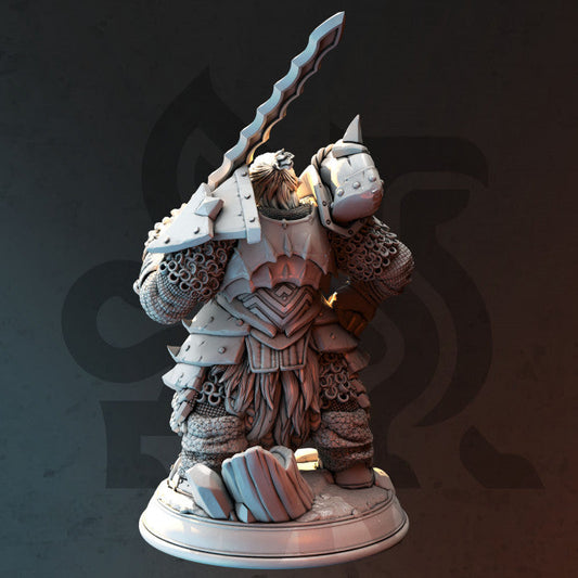 Dwarf Paladin Warrior Hunter | Medium | DM Stash | D&D DnD Pathfinder Miniature