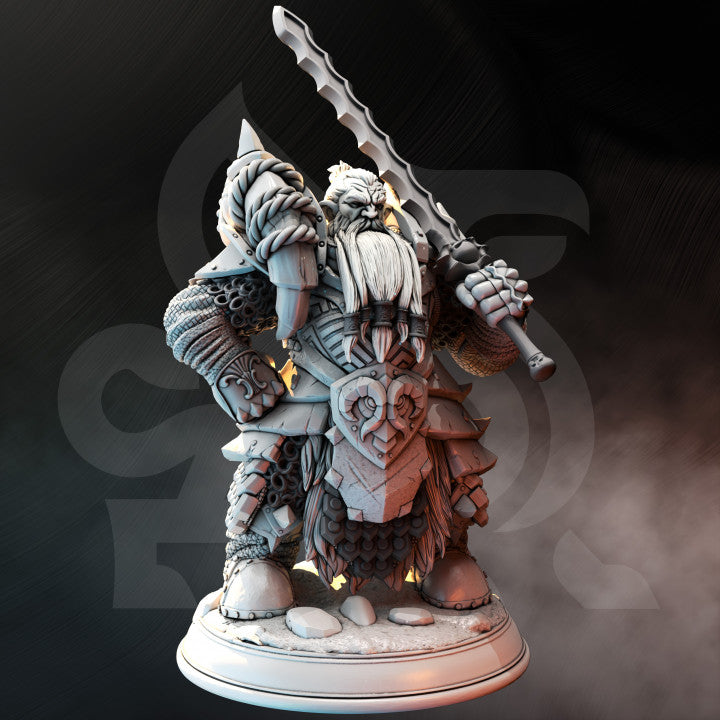 Dwarf Paladin Warrior Hunter | Medium | DM Stash | D&D DnD Pathfinder Miniature