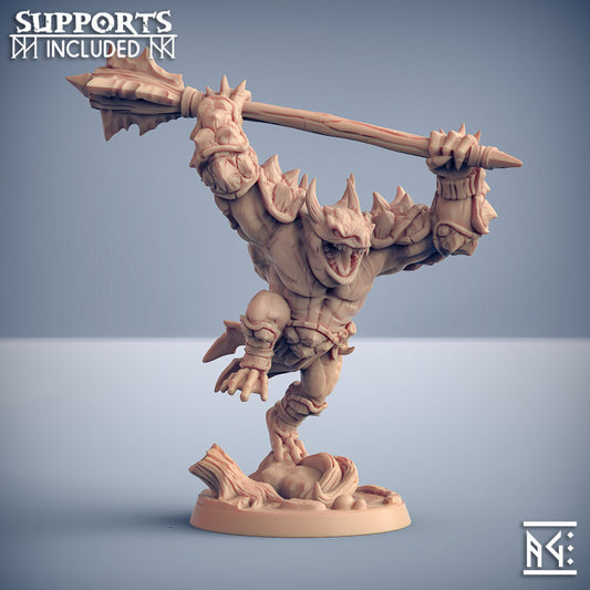 Bull Gurunda Amphibious Monstrosities Guardian | Large | Artisan Guild | D&D DnD Pathfinder Miniature