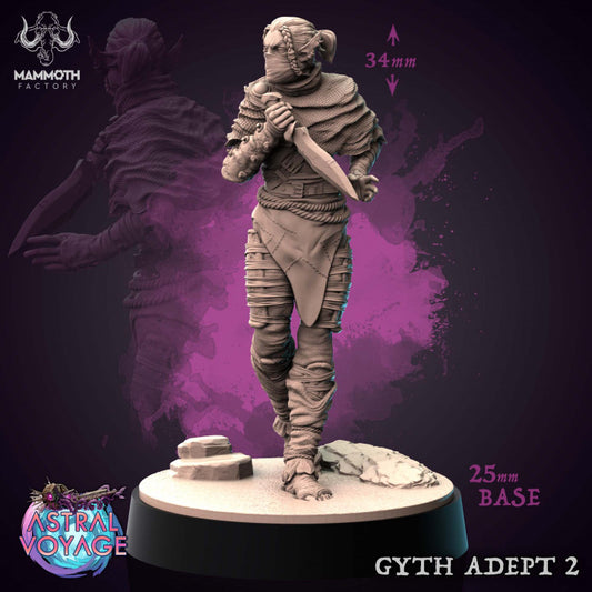 Gith Warrior Adept Guard Miniature | Medium | Mammoth Factory | D&D DnD Pathfinder Miniature