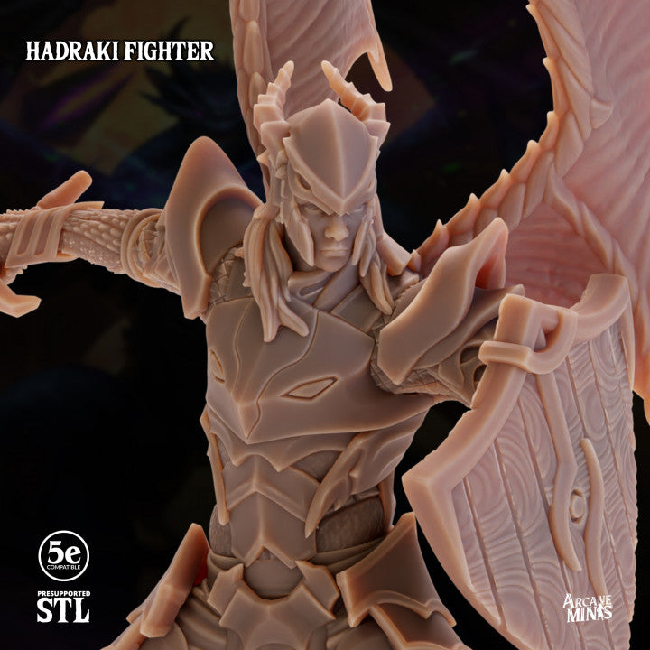 Hadraki Fighter - Charging (25mm Base)
