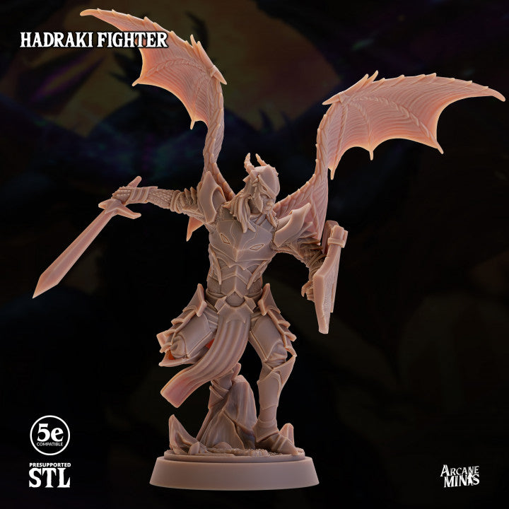 Hadraki Fighter - Charging (25mm Base)