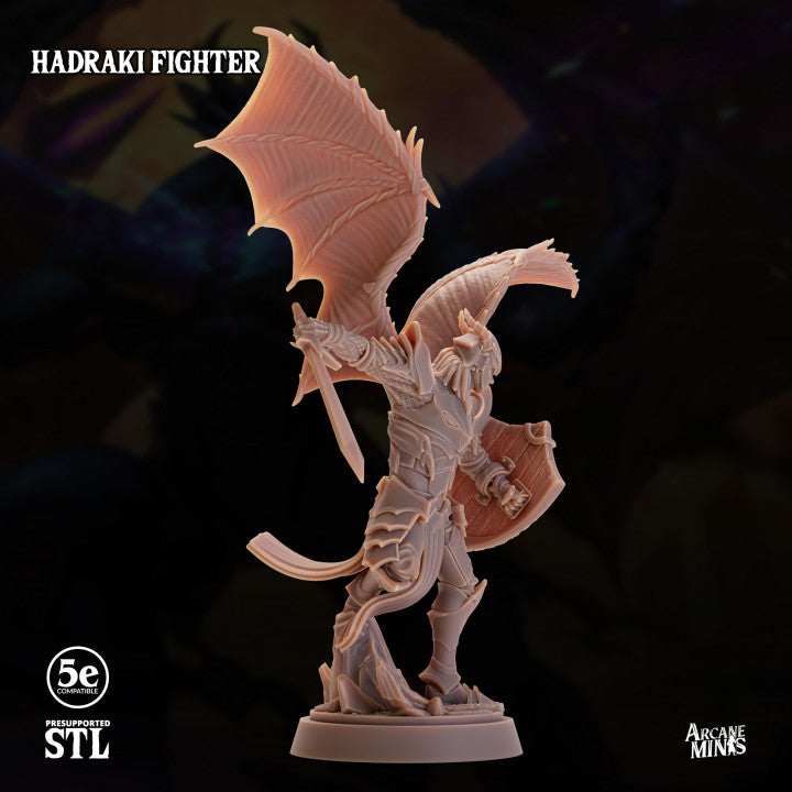 Hadraki Fighter - Charging (25mm Base)