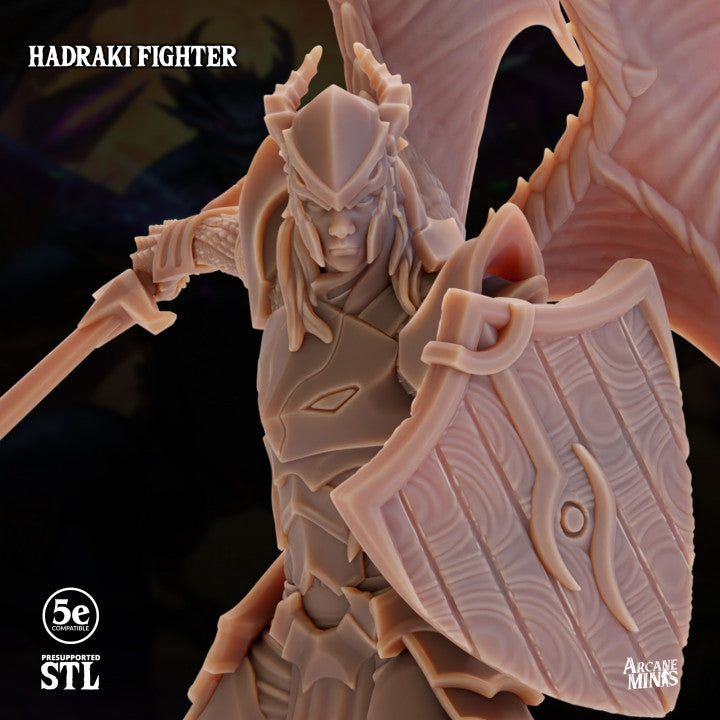 Hadraki Fighter - Charging (25mm Base)