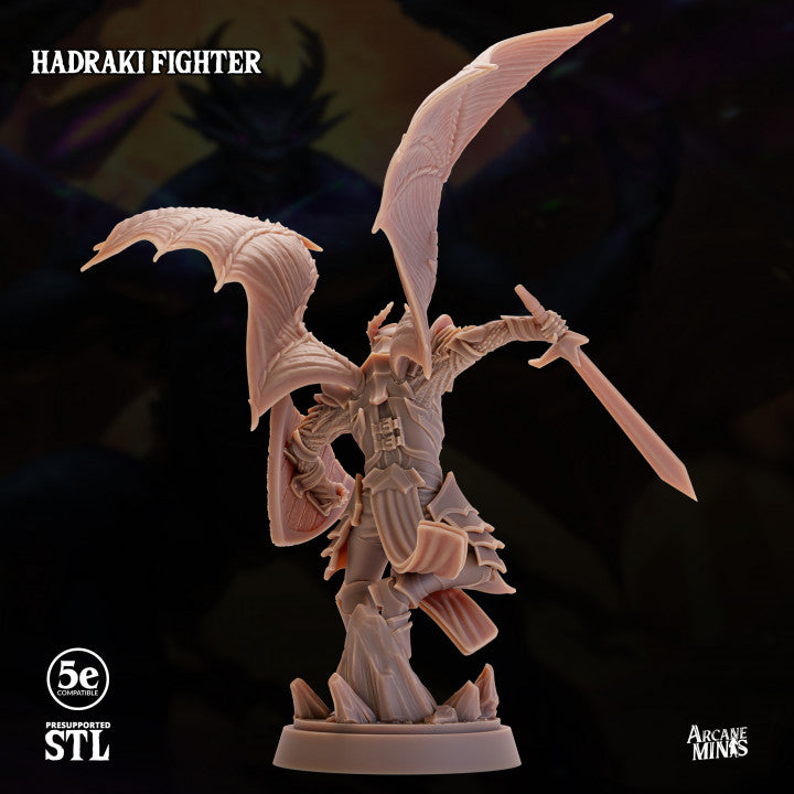 Hadraki Fighter - Charging (25mm Base)