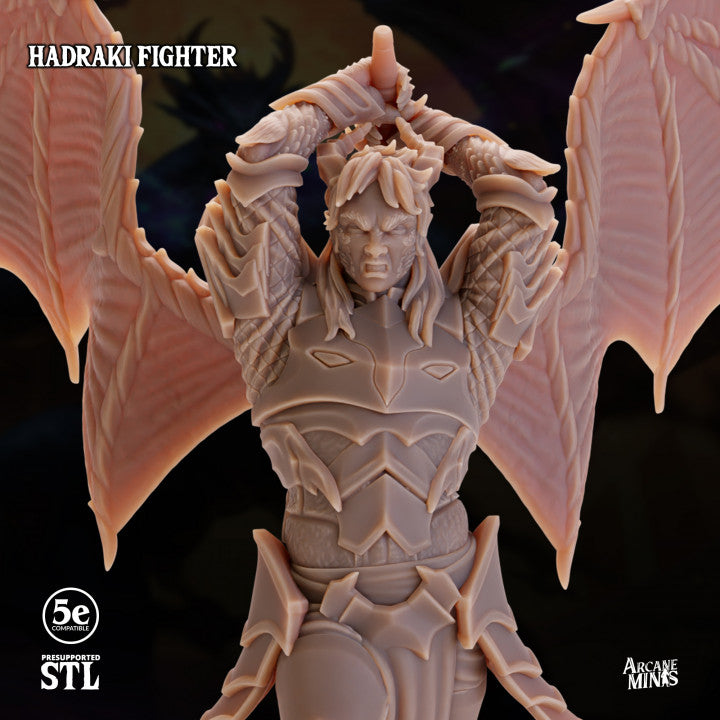 Hadraki Fighter - Charging (25mm Base)