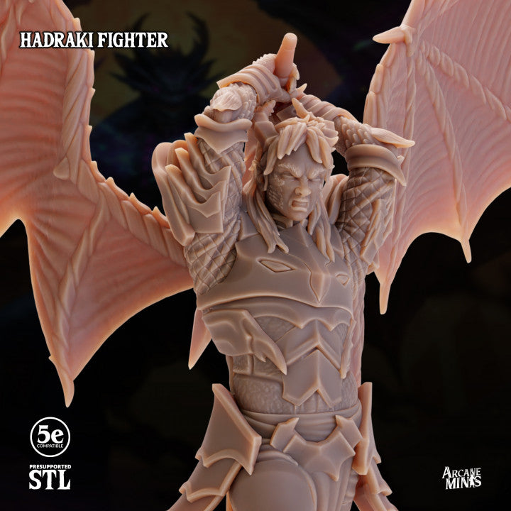Hadraki Fighter - Charging (25mm Base)