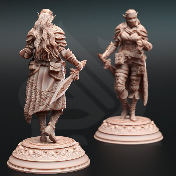 Water Genasi Rogue Swashbuckler Miniature | Medium | DM Stash | D&D DnD Pathfinder Miniature