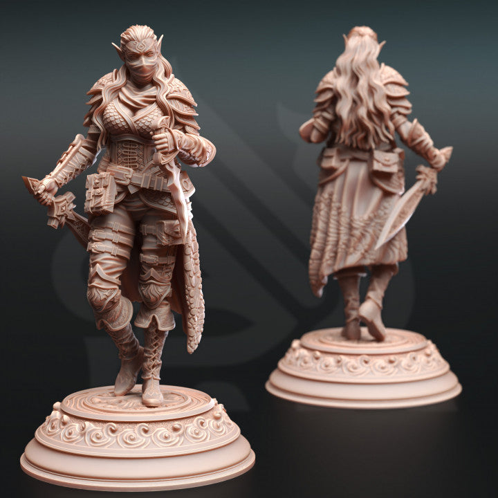 Water Genasi Rogue Swashbuckler Miniature | Medium | DM Stash | D&D DnD Pathfinder Miniature