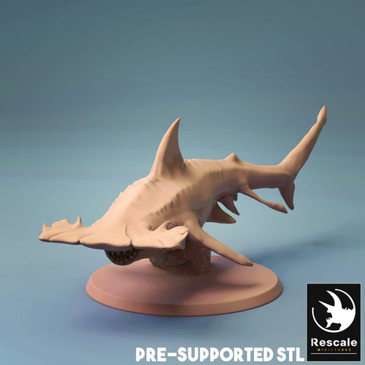 Hammerhead Shark - Swimming (25mm Base)