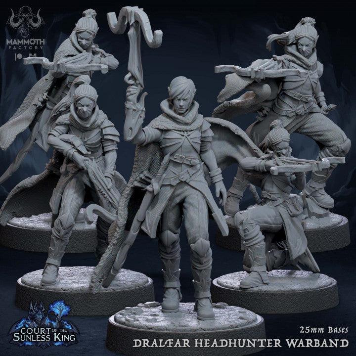 Drow Ranger Rogue Headhunter | Medium | Mammoth Factory | D&D DnD Pathfinder Miniature