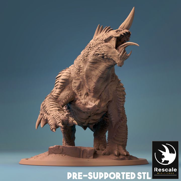 Stygian Guard Hound Monster Beast | Large | Rescale Miniatures | D&D DnD Pathfinder Miniature