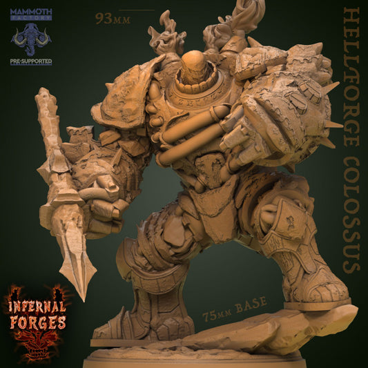 Hellforge Colossus - Ready (75mm Base)