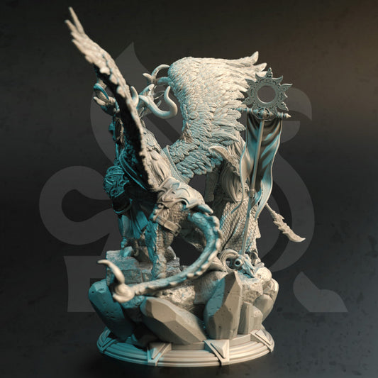 Hippogriff Rider - Regal (50mm Base)