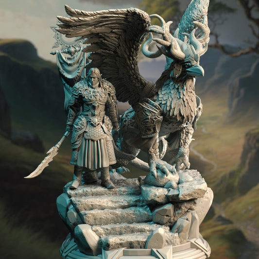 Hippogriff Rider - Regal (50mm Base)