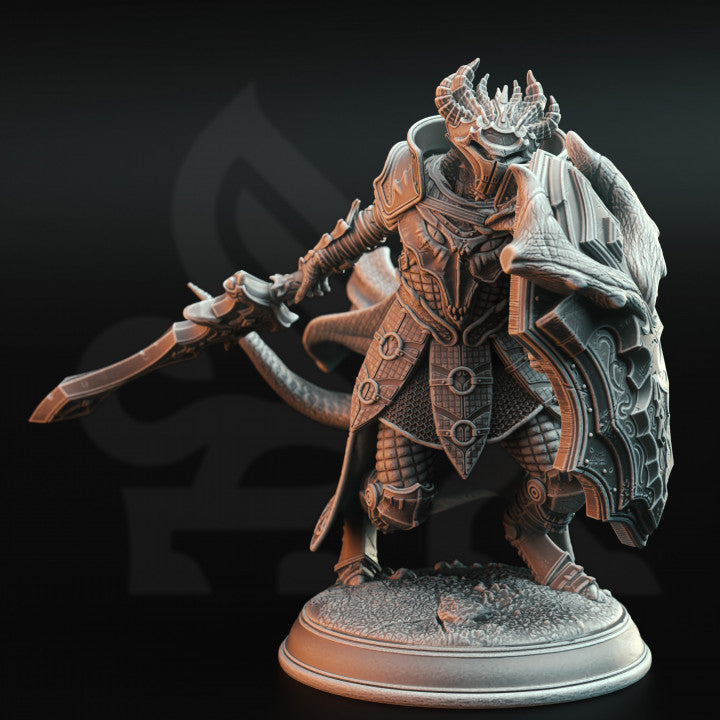 Dragonborn Commander - Horakthar (25mm Base)