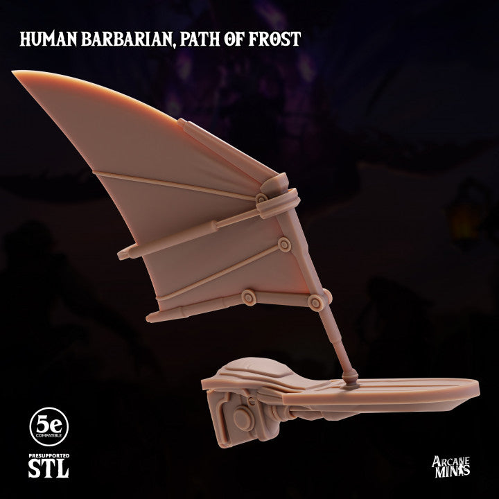 Human Barbarian Frost Path Warrior | Medium | Sordane Publishing | D&D DnD Pathfinder Miniature